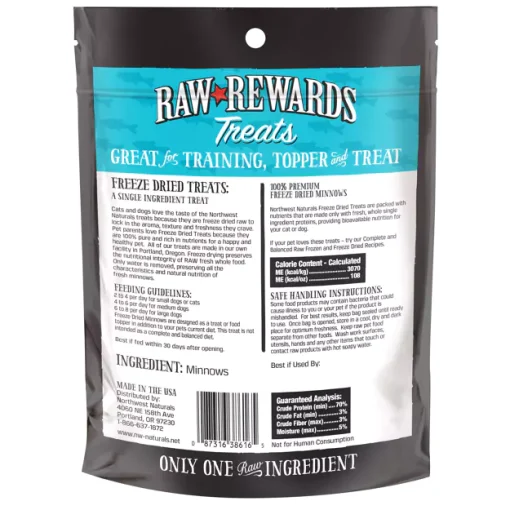 Northwest naturals freeze-dried treats 28. 3g - minnows - image 2