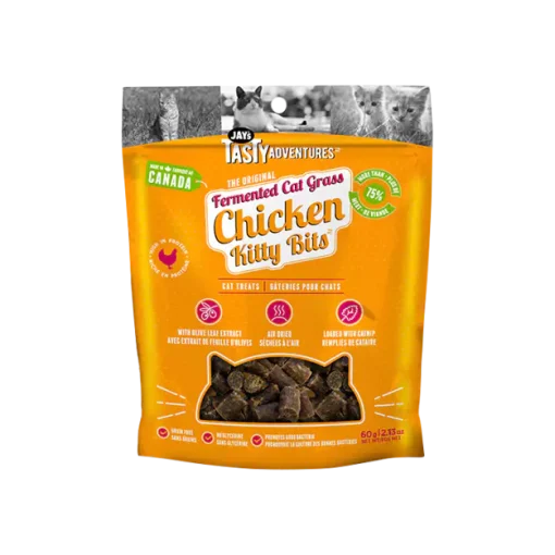 Jays tasty adventures fermented cat grass chicken cat treats 60g