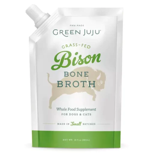 Green juju dog/cat bone broth bison