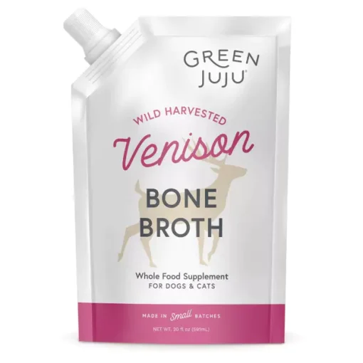 Green juju dog/cat bone broth venison