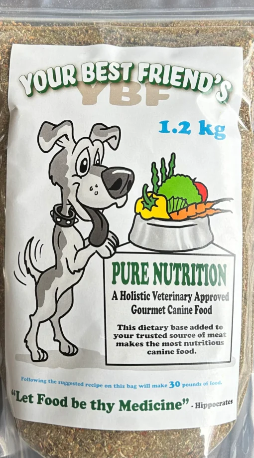 Ybf-your best friend's pure nutrition veterinary approved gourmet canine food mix