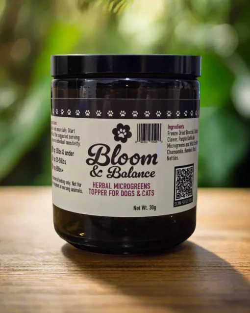 Bloom and Balance Herbal Microgreens Topper For Dogs and Cats