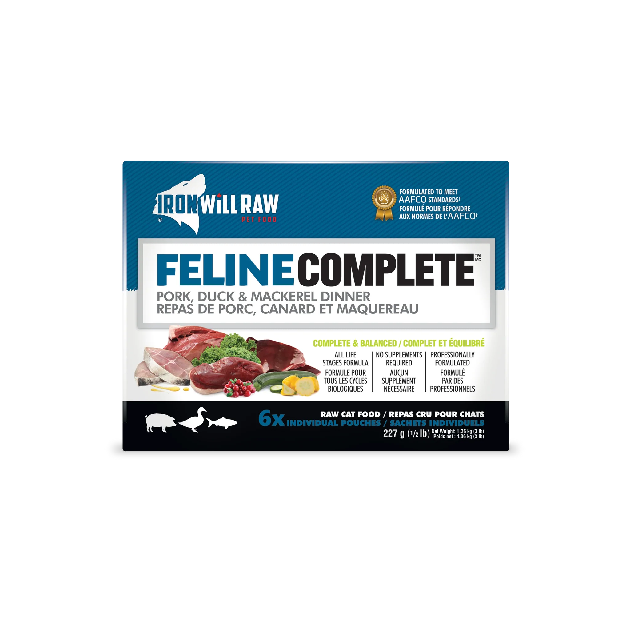 Feline Complete- Pork Duck Mackerel - Iron Will 7 Feline complete- pork duck mackerel - iron will - image 7