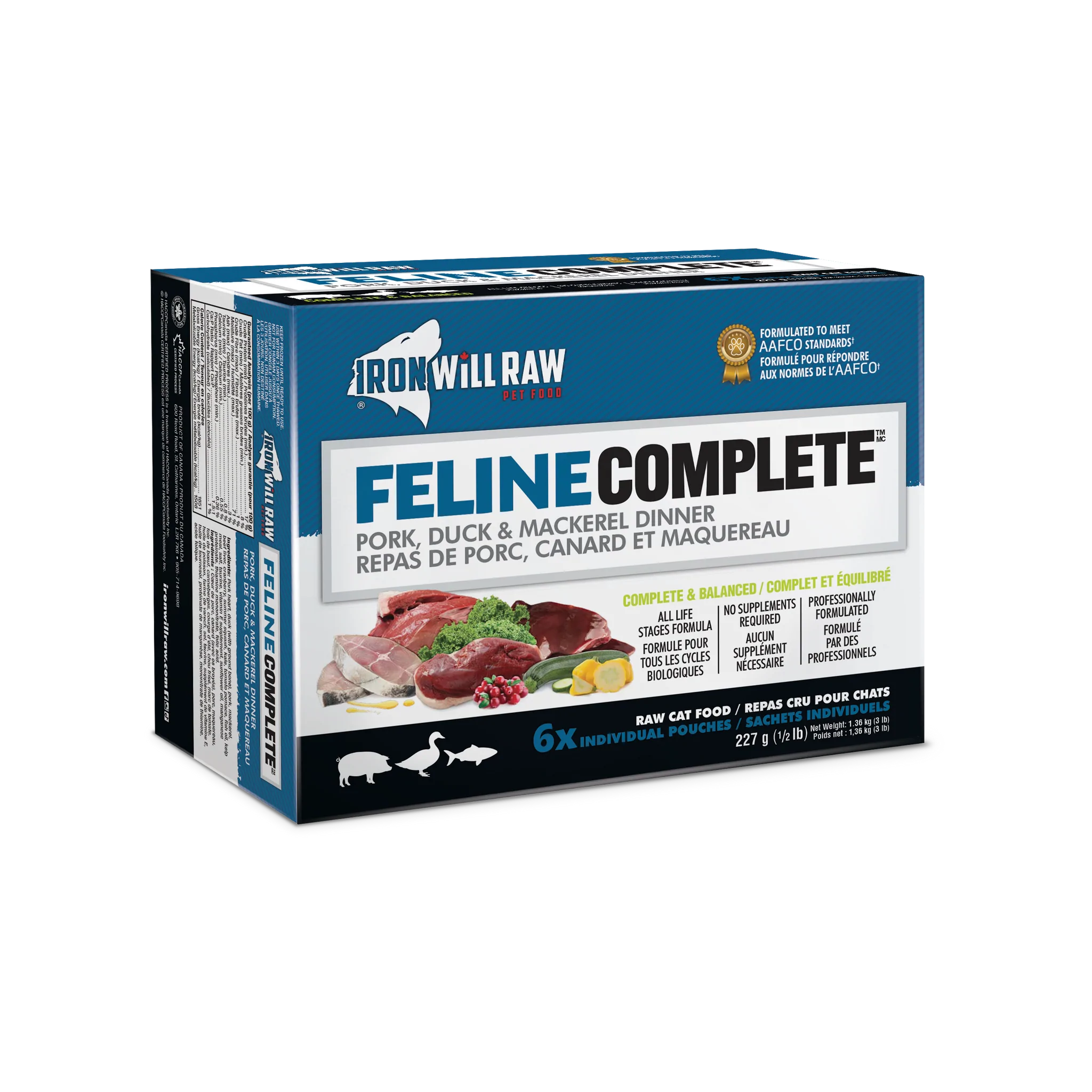 Feline Complete- Pork Duck Mackerel - Iron Will 5 Feline complete- pork duck mackerel - iron will - image 5