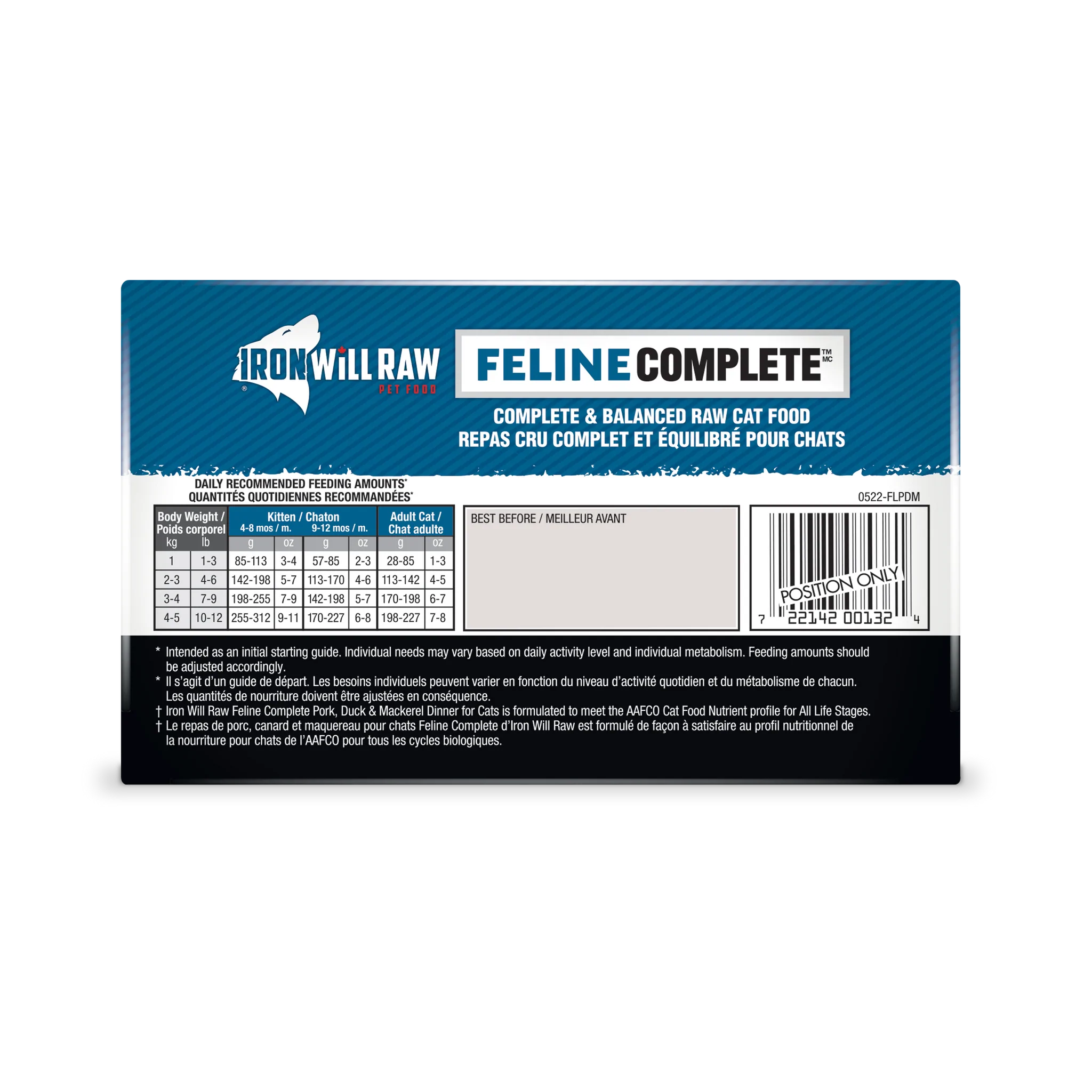 Feline Complete- Pork Duck Mackerel - Iron Will 3 Feline complete- pork duck mackerel - iron will - image 3