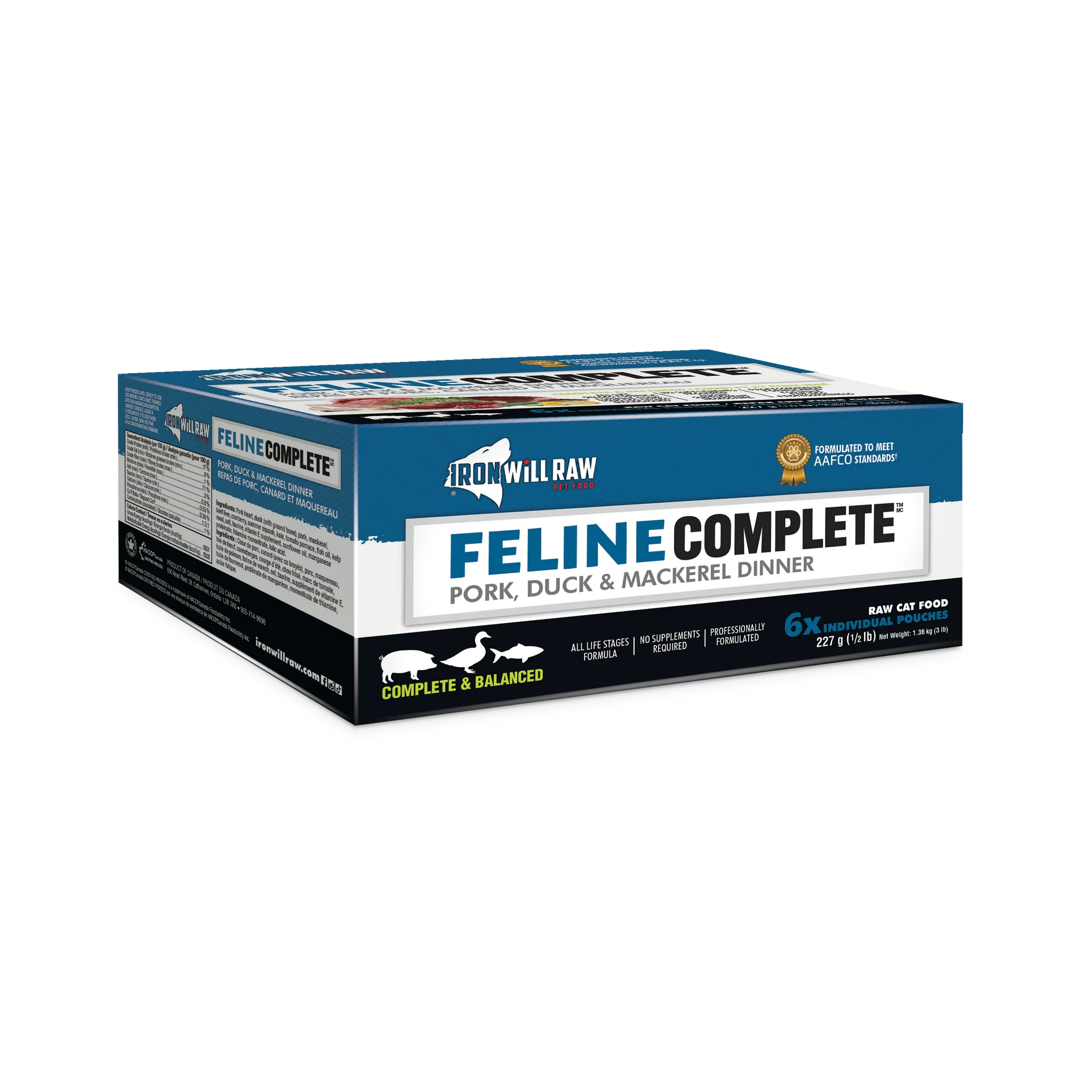 Feline Complete- Pork Duck Mackerel - Iron Will 6 Feline complete- pork duck mackerel - iron will - image 6